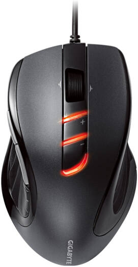 GIGABYTE M6900 Wired Optical Gaming Mouse, Up to 3200 DPI Sensitivity, 1000Hz Report Rate, 4 Directional Tilt Mouse, 30G Max Acceleration, 1.8m Cable Length, Black | M6900