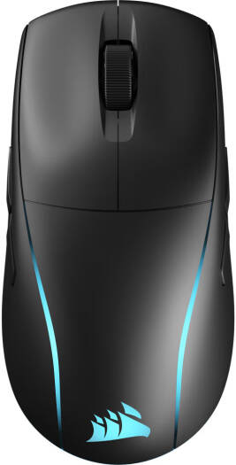 Corsair M75 Wireless Lightweight RGB Gaming Mouse, Ambidextrous Design, MARKSMAN 26K Sensor, 26,000 DPI, 650 IPS Tracking, 50G Acceleration, Slipstream Wireless, Black | CH-931D010-EU