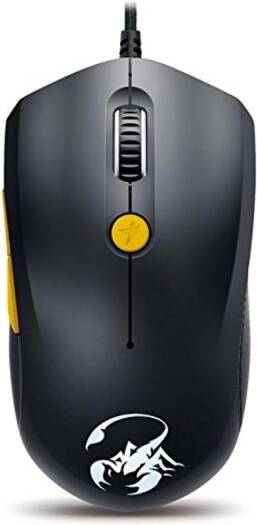 Genius GX M8-610 Scorpion Laser Mouse, Black and Yellow