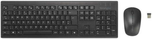 Kensington KM270 EQ Rechargeable Wireless Keyboard and Mouse Combo, Bluetooth 5.0 And 2.4GHz Connectivity, Full Size Spill Resistant Keyboard, Quiet Click Mouse, Rechargeable Battery, Black | K75560WW