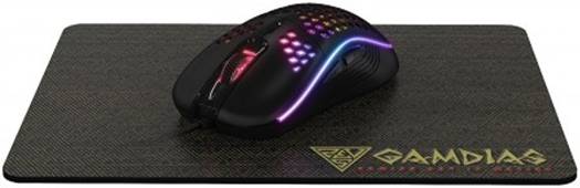 Gamdias ZEUS M4 RGB Honeycomb Optical Gaming Mouse, 12800 DPI Mice Combo Double-Layer Fabrics Mouse Pad | GD-M4-NYX-E1