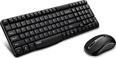 Rapoo X1800S Keyboard and Mouse Combo Wireless (Keyboard+Mouse) Black | 18458