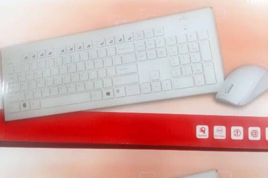 Genuine GN-CS8500G Wireless Keyboard and Mouse Combo (White) | GN-CS8500G