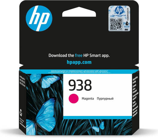 HP 938 Ink Cartridge, 800 Page Average Yields, HP Thermal Inkjet Print Technology, Magenta | 4S6X6PE