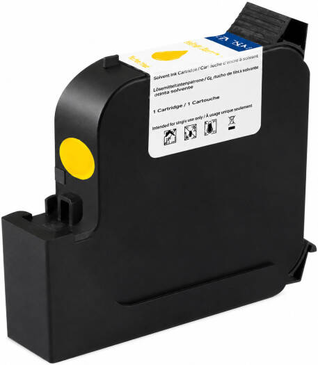 BENTSAI EB22Y Solvent-Based Ink Cartridge 1 Inch (25.4mm) 42ml for Handheld Inkjet Printers B85, 6210B & B40, Yellow | EB22Y
