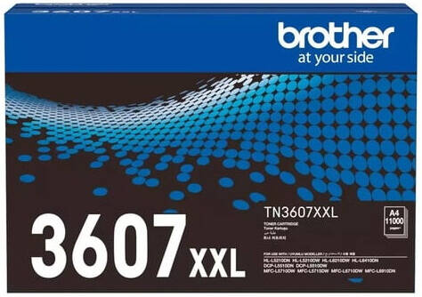Brother TN3607XXL Super High Yield Toner Cartridge, Up to 11,000 Pages Genuine, Black | TN3607XXL