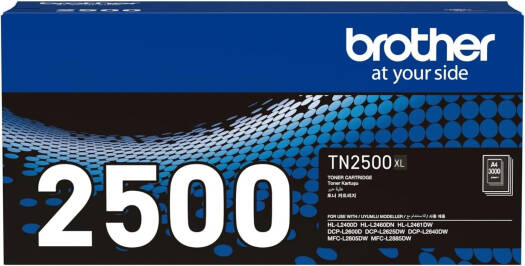 Brother TN2500XL High Yield Toner Cartridge, Up to 3,000 Pages, Black | TN2500XL