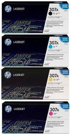 HP 307A Full Set (Black, Cyan, Yellow, Magenta) Original LaserJet Toner Cartridge