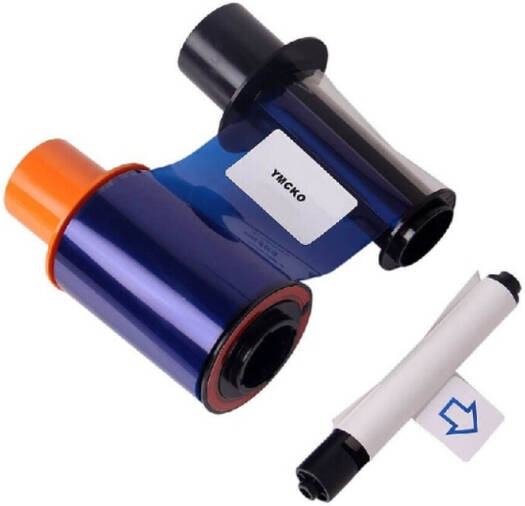 Fargo 45453 YMCKO Refili Ribbon for C50E ECO, 250 Prints, YMCKO Color, with Resin Black and Clear Overlay | C50E