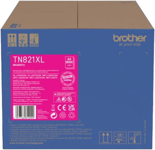 Brother TN-871XL Toner Cartridge, Up to 9000 Yield, Vibrant Color Output, Magenta | TN-871XL-Magenta