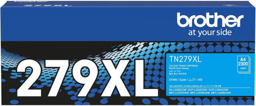 Brother TN-279XL Toner Cartridge, Up to 2300 Yield, Cyan | TN-279XL-CYAN