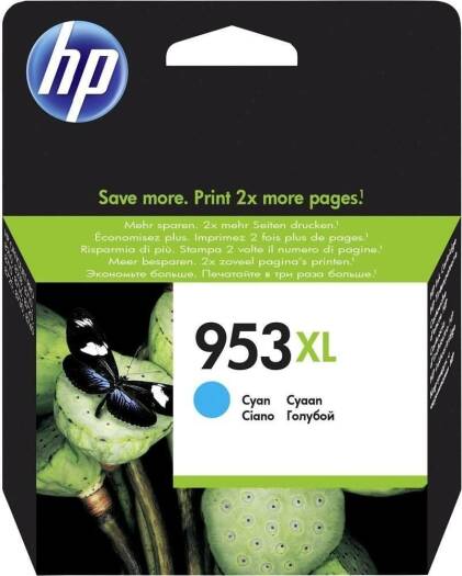 HP 953XL Cyan High Yield Original Ink Cartridge-Pack of 10pcs