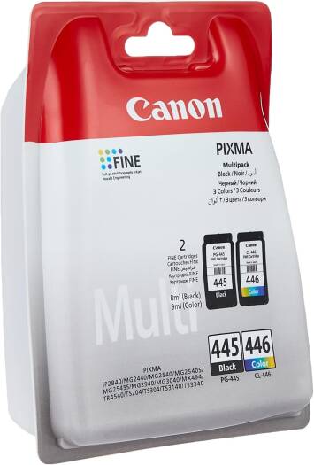 Canon PG 445/CL 446 BK/C/M/Y Ink Cartridge-Pack of 2pcs