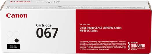 Canon 067 Black Toner Cartridge, Compatible to MF656Cdw, MF654Cdw, MF653Cdw, LBP633Cdw and LBP632Cdw Printers