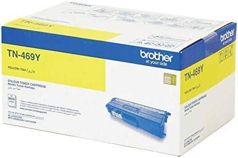 Brother TN-469Y Genuine Color Toner Cartridge, Yellow, Page Yield up to 9,000 Pages