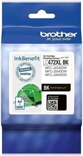 Brother LC472XL High Capacity Ink Cartridge for Brother MFC-J2340DW Printer (Black)