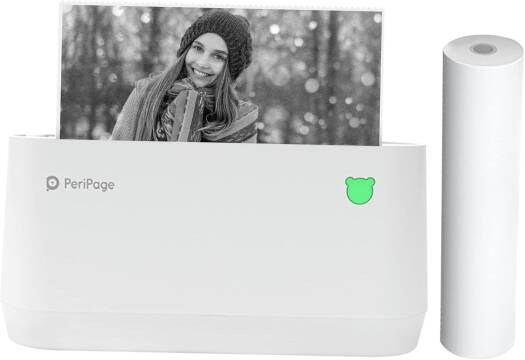 PeriPage A9Max 203dpi Sticker Printer, Mini Thermal Printer, Sticker Maker Machine, Portable Bluetooth Pocket Phone Printer, White | 6971747662094