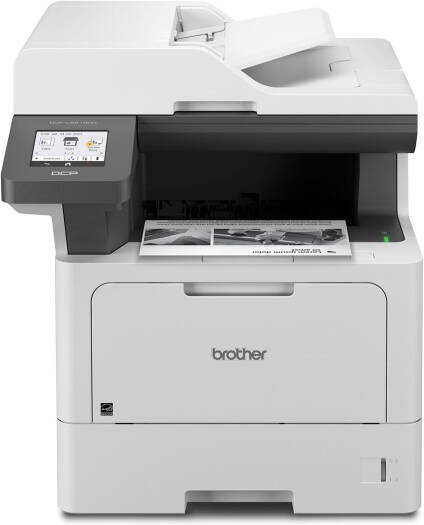 Brother DCP-L5510DN Monochrome Laser All-in-One Printer, 3.5" Color Touchscreen Display, 48ppm Max Print Speed, 250-Sheet Capacity Paper Tray, Gigabit Ethernet Interface, Gray | DCP-L5510DN