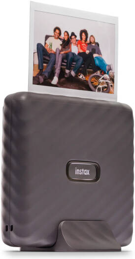 Fujifilm Instax Link Wide Wireless Photo Printer, Multi-Print Feature, Enhanced Quality Prints, Swipe & Print, QR Print Mode, Bluetooth, Mocha Gray | 16719562