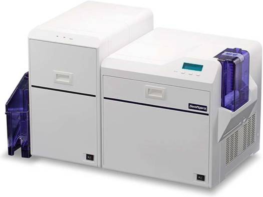 Swiftpro K60D Double Sided Retransfer Printer, With Bend Remedy, 600 DPI Print Resolution, 100 Card Feeder Capacity, Patch / Overlay Layer Security, Lamination Option, White | 7710006150