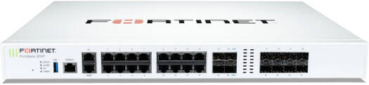 Fortnite FortiGate-200F Firewall, 5Gbps IPS Throughput, 3.5 Gbps NGFW Throughput, 1 Year FortiCare Premium and FortiGuard Unified Threat Protection (UTP), White | FG-200F-BDL-950-12
