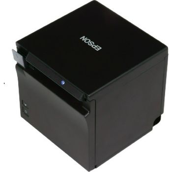 Epson TM-M30 II POS Receipt Printer, 3" Thermal Receipt Printer, USB / Ethernet Interface, 200 mm/Second Print Speed, Auto Cutter Reliability, Paper Loading Drop-in, UK, Black | C31CJ27122A0