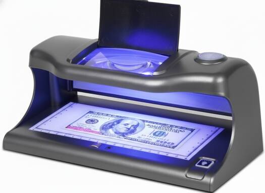 NCTS MD02 UV Counterfeit Detector Verifies Banknotes, Cheques, Passports, Credit Cards,UV MG WM MGF, Magnetic Ink Detection Sensor, Double Magnifier | NCTS-MD02