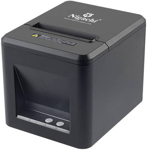 Nigachi NC-TP230 Thermal Receipt Printer, 230mm/s High-Speed POS Printer with USB & LAN Interface, 1D/2D Barcode Support & Auto Cutter, Grey | TP-230