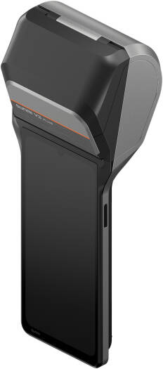 Sunmi V3 Plus POS Terminal, Dual Screen Payment Terminal, NFC Card Reader, QR Code Scanner, WiFi Bluetooth 4G Connectivity, Android POS Machine, Contactless Payment Device, Black | V3 Plus