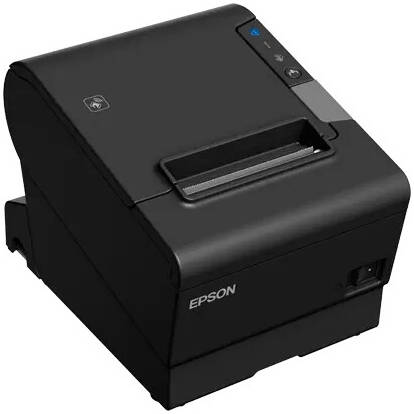 Epson TM-T88VI (112A0) Serial USB Ethernet POS Thermal Receipt Printer, 350mm/s High-Speed Printing, Reliable POS Printer for Retail & Hospitality Systems, Black | C31CE94112A0