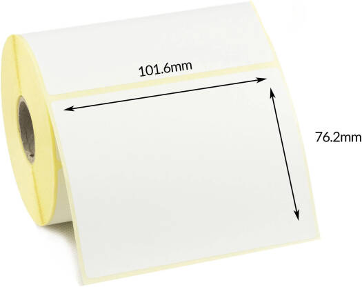Direct Thermal Labels, 101.6 x 76.2mm, 500 Labels