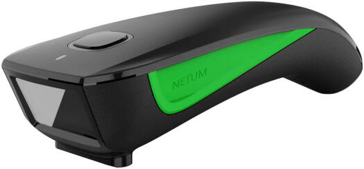 NETUM C740 1D Wireless Barcode Scanner, Advanced CMOS Sensor, Manual & Auto-Sensing & Continuous Scan, Bluetooth, 2.4GHz & USB Wired Connection, 1200mAh Battery, Black/Green | C740-1D
