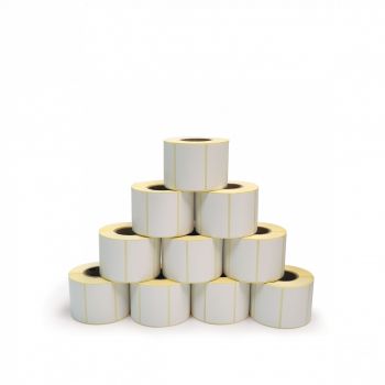 OSCAR Sticker Label 58x39 mm For Barcode Label Printer Scale, Direct Thermal & Thermal Transfer, 800 Labels per Roll, 40 mm Core, 10 Rolls | MLBOTH26164NW10