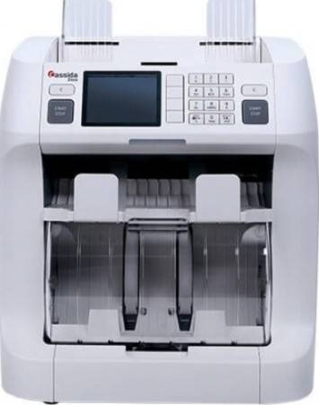 Cassida Zeus 2-pocket Sorting Machine, Up to 10 Currencies Incl ED, USD, GBP, EUR, INR, Up to 1,000 Bills Per Minute, 2.8" High Res Display, 3D, Ultraviolet, Magnetic CIS, White | Zeus-10