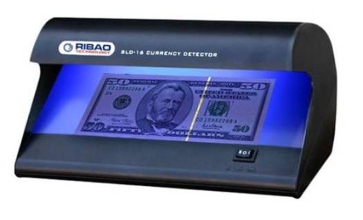 Ribao SLD-16 Currency Detector, For detecting:banknotes, credit cards, checks, identity card, passports, permit cards, 16W | SLD-16