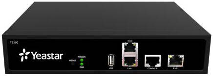 Yeastar YST-TE100 NeoGate TE100 VoIP PRI Gateway (VoIP to E1/T1/J1) 1-Port SIP Gateway with 30 Concurrent Calls for Legacy PBX, SIP Trunking & IP Telephony Integration, Black | TE100