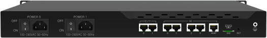 Dinstar SBC1000-050 Session Border Controller, VoIP Security Gateway, 50 SIP Sessions, 50 Transcoding Sessions, TLS SRTP Encryption, VoIP Firewall Protection, Dual Power Supply | SBC1000-050