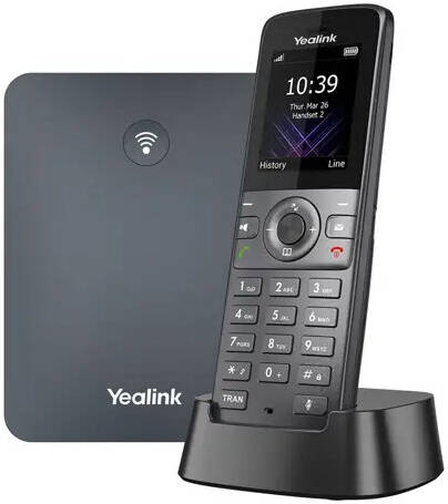 Yealink W74P DECT Phone System, Long Range Wireless SIP Handset with HD Audio, Up to 30 Hour Talk Time, Expandable Multi Base Support, Backlit Display & Easy Installation for Business/Office