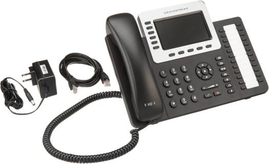 Grandstream GXP2160 6 Line HD VoIP IP Gigabit Landline Phone - 24 Side Keys BT PoE Color LCD