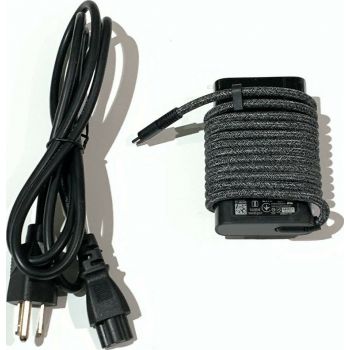HP Replacement L45962-007 65W USB-C Slim Power Adapter, AC 100-240V, 50/60Hz, Power Saving, Black | L45962-007