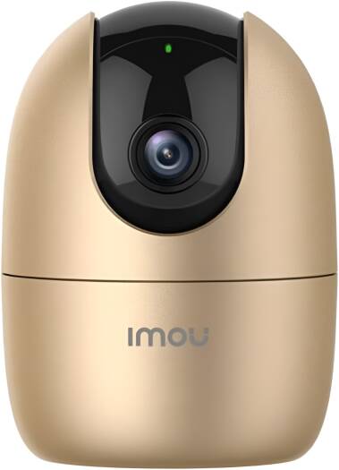 Imou Ranger 2 Security Camera, 1080P H.265 Wi-Fi Pan & Tilt Camera, 2MP, 3.6mm, Human Detection, Smart Tracking, Night Vision, Privacy Mode, Two-way Audio, Gold | IPC-A22EN-H-GOLD
