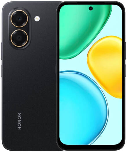HONOR X7e 4G Mobile Phone, 6.61" TFT LCD Display, MediaTek Helio G81 Ultra Processor, 6GB RAM, 128GB ROM, MagicOS 10, 7500mAh Battery, Midnight Black | x7e-Midnight-Black