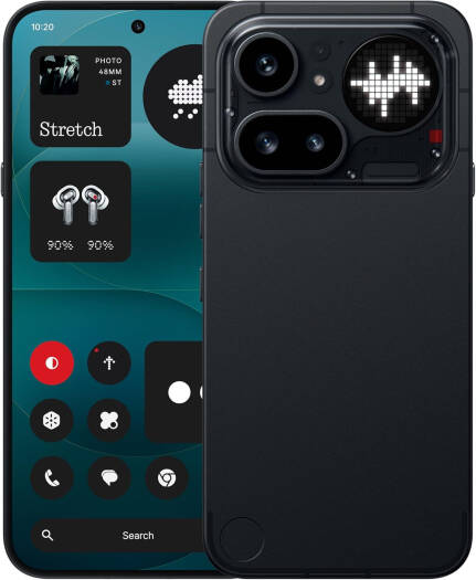 Nothing Phone (4a) Pro Mobile Phone, 6.83" Flexible AMOLED 144Hz Display, Snapdragon 7 Gen 4 (4 nm), 12GB RAM, 256GB ROM, Adreno 722 GPU, Middle East Version, 5080mAh Battery, Black | (4a) Pro