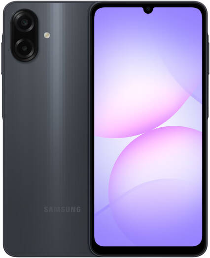 Samsung Galaxy A07 4G Mobile Phone, 6.7" HD+ PLS LCD 90Hz Display, Mediatek Helio G99 (6 nm), 4GB RAM, 128GB ROM, Mali-G57 MC2, Dual Sim, Middle East Version, Adapter, Black | SM-A075FZKKMEA