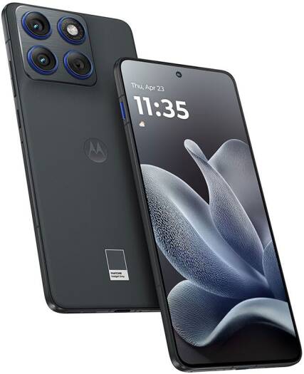 Motorola Edge 70 5G Smartphone, 6.67" P-OLED 120Hz Display, Snapdragon 7 Gen 4 4nm Chipset, 12GB RAM, 512GB ROM, Adreno 722 GPU, Android 16, 4800mAh Battery, Gadget Grey | EDGE-70