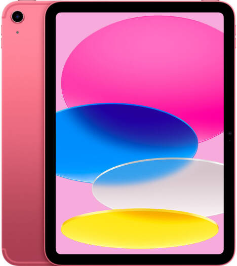 Apple iPad, 11" Liquid Retina Display, A16 Chip, 5 Core CPU, 4 Core GPU, 16 Core Neural Engine, 128GB Storage, 12MP Rear & Front Camera, Touch ID, Wi-Fi, Up to 10 Hour Battery, Pink | MD4E4LL/A