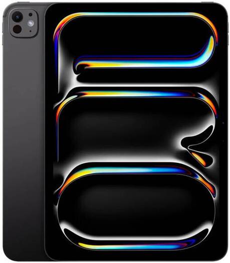 Apple iPad Pro Tablet, 13" Ultra Retina XDR Nano-texture Display, M5 Chip, 10-Core CPU, 10-Core GPU, 16-Core, 16GB RAM, 2TB Storage, Wi-Fi + Cellular, Space Black | ME8M4