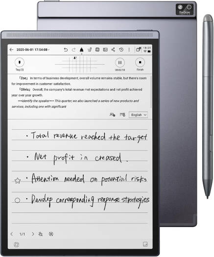 iFLYTEK AINOTE Air 2, 8.2-Inch AI E-Ink Smart Digital Paper Tablet, 4GB RAM, 32GB Storage, Wi-Fi, Lightweight NoteTaking Device with Stylus Support, Gray | 198715325188