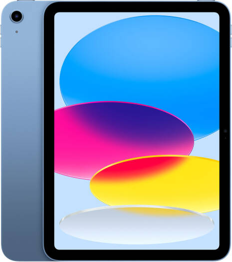 Apple iPad, 11" Liquid Retina Display, A16 Chip, 5 Core CPU, 4 Core GPU, 16 Core Neural Engine, 256GB Storage, 12MP Rear & Front Camera, Touch ID, Wi-Fi Only, INTL Version, Blue | MD4H4LL/A