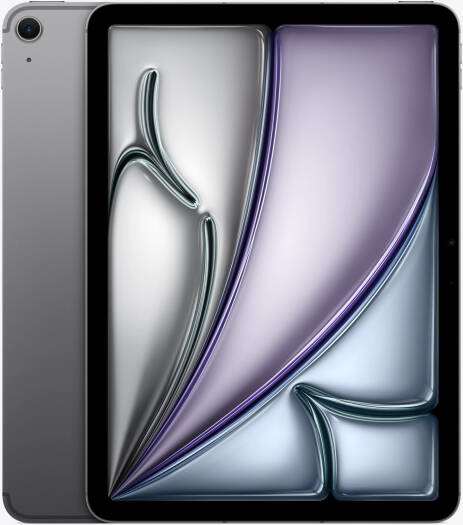 Apple iPad Air Tablet, 11" Liquid Retina Display, M3 Chip, 8-Core CPU, 9-Core GPU, 16-Core Neural Engine, 8GB RAM, 128GB Storage, Wi-Fi + 5G, International Version, Space Gray | MCFV4LL/A
